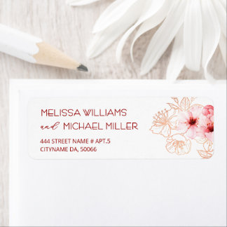 Floral Cherry Blossoms Pink White |  Wedding