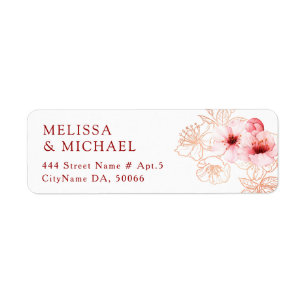 Floral Cherry Blossoms Pink White Wedding