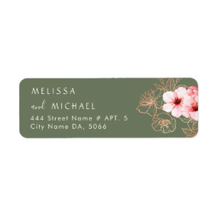 Floral Cherry Blossoms Pink White Wedding