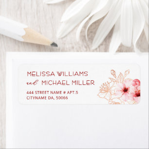 Floral Cherry Blossoms Pink White Wedding