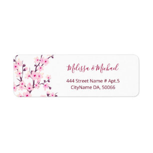 Floral Cherry Blossoms Pink White    Wedding