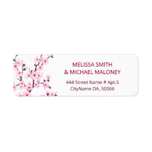 Floral Cherry Blossoms Pink White    Wedding