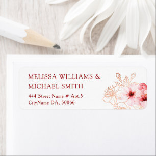 Floral Cherry Blossoms Pink White Wedding
