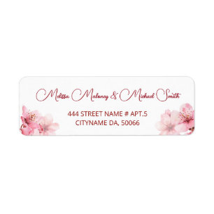 Floral Cherry Blossoms Pink White    Wedding