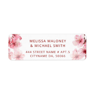 Floral Cherry Blossoms Pink White    Wedding
