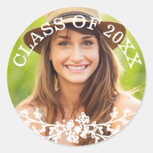 Floral Chic Graduation Class Envelope Seal