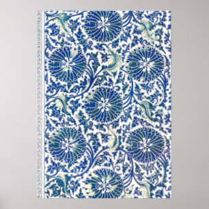 Floral Chinese Ornament by Owen Jones Poster