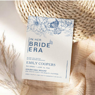 Floral Chinoiserie Bridal Shower Invitation