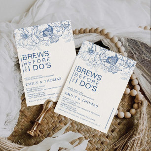 Floral Chinoiserie Rehearsal Dinner Invitation