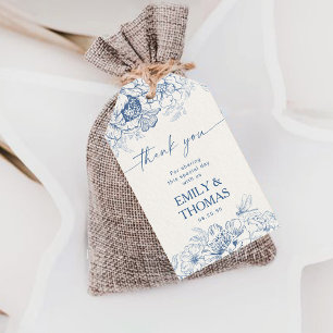 Floral Chinoiserie Wedding Gift Tags