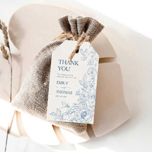 Floral Chinoiserie Wedding Gift Tags
