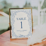 Floral Chinoiserie Wedding Table Number Card<br><div class="desc">The **Floral Chinoiserie Wedding Table Number Card** is a beautifully crafted piece that brings an elegant, timeless touch to your wedding reception. Featuring delicate floral patterns and soft, romantic colours, it complements a variety of wedding themes, including vintage, classic, and chic. The card clearly displays table numbers, making it easy...</div>