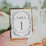 Floral Chinoiserie Wedding Table Number Card<br><div class="desc">The Floral Chinoiserie Wedding Table Number Card is a beautifully crafted piece that brings an elegant, timeless touch to your wedding reception. Featuring delicate floral patterns and soft, romantic colours, it complements a variety of wedding themes, including vintage, classic, and chic. The card clearly displays table numbers, making it easy...</div>