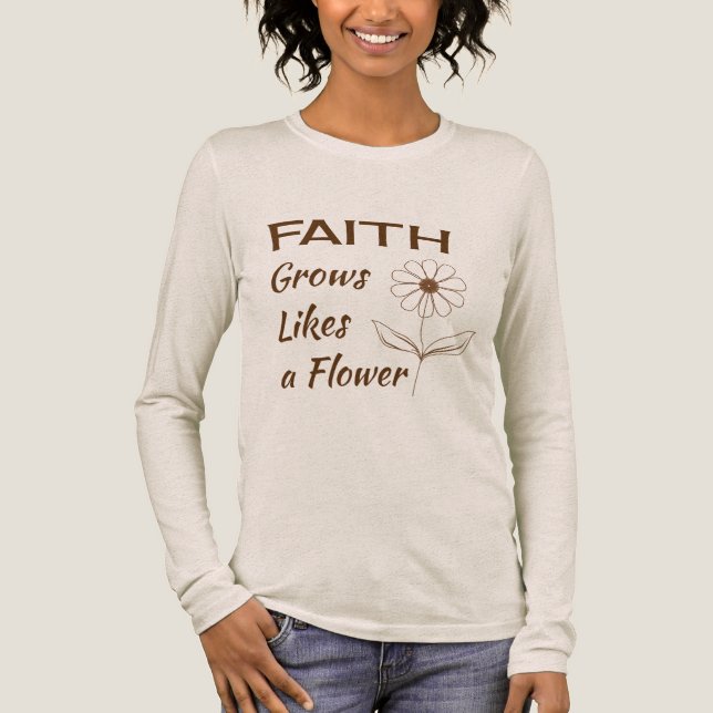 Floral Christian Tri-Blend Shirt (Front)