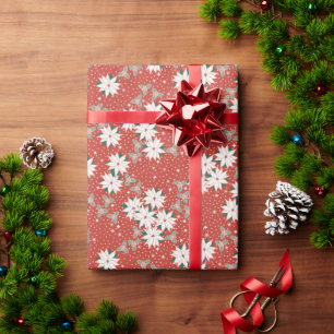 Floral Christmas Gift Wrap