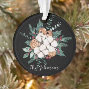 Floral Christmas  Ornament