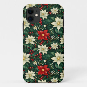 Floral Christmas Pattern  Case-Mate iPhone Case