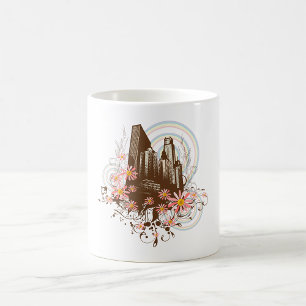 Floral City Coffee Mug
