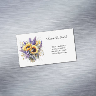 Floral Classic Calling Card Magnetic