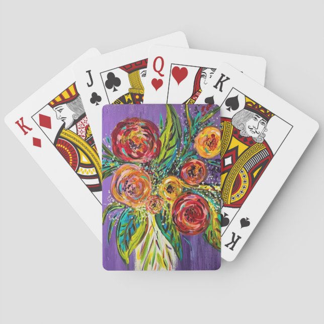 Floral Classic Playing Cards (Back)