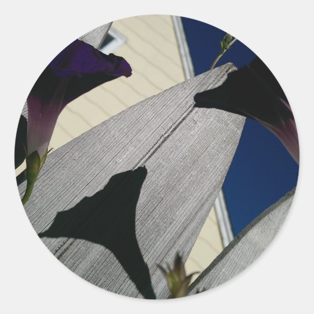 Floral Classic Round Sticker (Front)