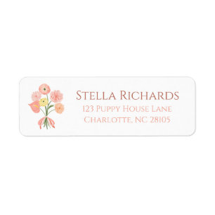 Floral classic spring grandmillenial address