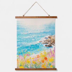 Floral Coast Art Hanging Tapestry