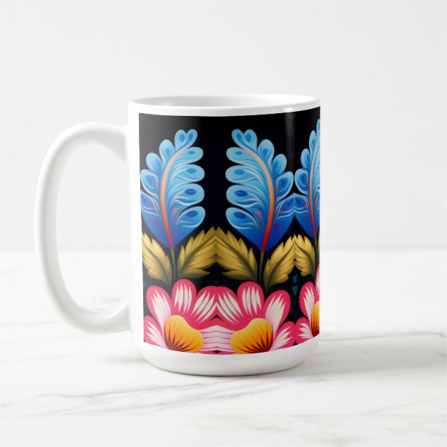 floral coffee mug (Left)