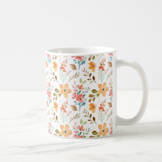 Floral Coffee Mug - A Blooming Start to Your Day (Right)