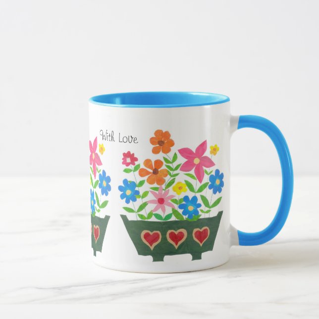 Floral Coffee Mug for a Mother (Right)