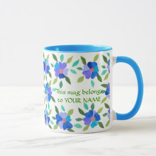 Floral Coffee Mug to Personalise