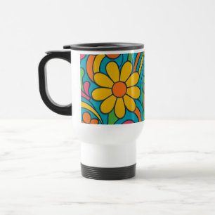 " FLORAL COFFEE MUG" TRAVEL MUG