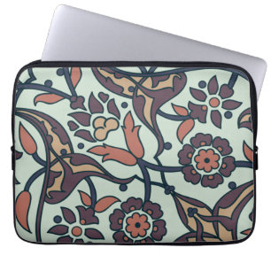 Floral Colorful And Glamour Seamless Trendy Laptop Sleeve