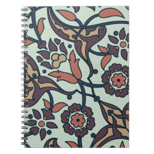Floral Colorful And Glamour Seamless Trendy      Notebook