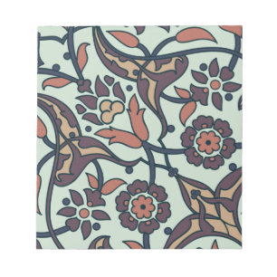 Floral Colorful And Glamour Seamless Trendy Notepad