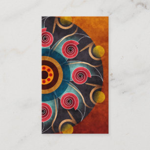 Floral Colour Abstract Vector Art Business Card