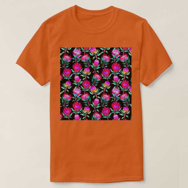 Floral Colourful Pattern T-Shirt (Design Front)
