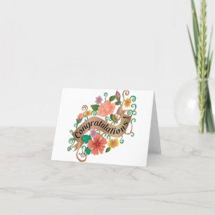 Floral Congratulations Card