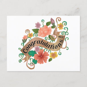 Floral Congratulations Card