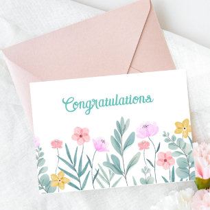 Floral Congratulations Card