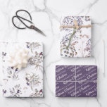 Floral Congratulations Wrapping Paper Sheets<br><div class="desc">Celebrate a special couple with these lovely personalised watercolor floral wrapping paper sheets!</div>