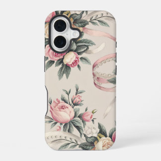 Floral Coquette Pattern iPhone 16 Case