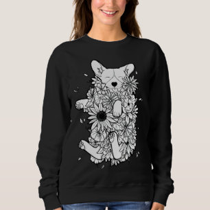 Floral Corgi Sweatshirt