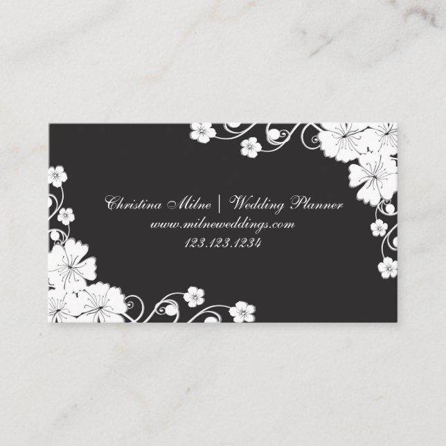 Floral Corners Wedding Planner - Business Card (Front)