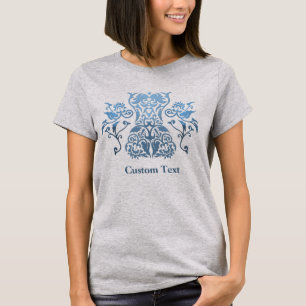 Floral Corset Damask Icon T-Shirt