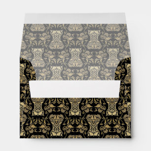 Floral Corset Damask Pattern Envelope