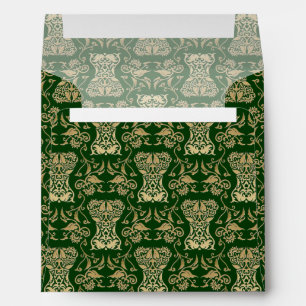 Floral Corset Damask Pattern Envelope