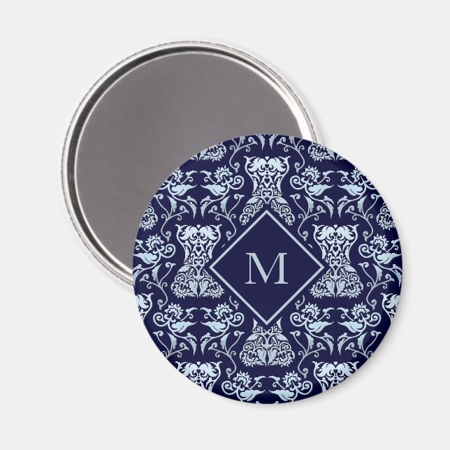 Floral Corset Damask Pattern Magnet (Front/Back)