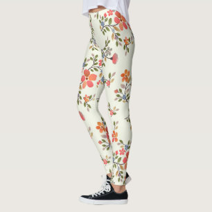 Floral Cottage Core Style Leggings