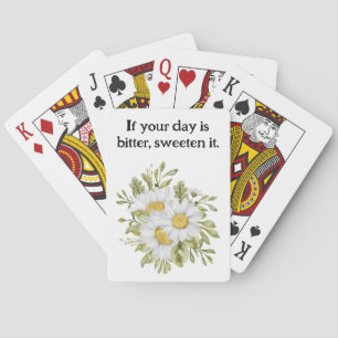 floral cottagecore garden  playing cards